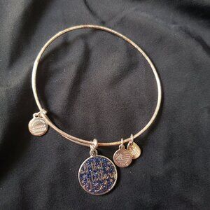 Alex and Ani All That Glitters Silver Charm Bracelet Adjustable Bangle   395